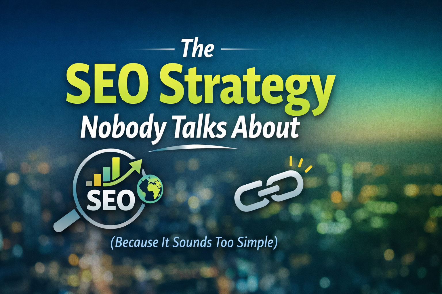 The SEO Strategy Nobody Talks About (Because It Sounds Too Simple)